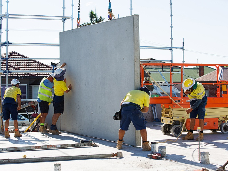 precast concrete panel installation